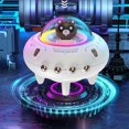 thumbnail image 4 of Wireless Bluetooth Speaker Cute Spaceship Shape Speaker Colorful Light Desktop Speaker for Bedroom Office Dormitory, 4 of 4