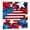 Color 6, variant on Joocar Patriotic Gnomes With Fireworks Polyester Shower Curtain For Home Bathroom Bath Tub Decoration 72x72 inch