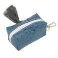 thumbnail image 3 of Zipper Poop Bag Holder, PU Poop Bag Dispenser  For Traveling For Dogs Mystic Blue, 3 of 8