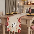 thumbnail image 2 of Table Runners 72 Inches Long Dress Scarves, Rustic Crane Farmhouse Kitchen/Dining Table Runner, Coffee Tablerunners, Vintage Red Teal Spring Floral Botanical 16x72 Inch, 2 of 9