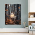 thumbnail image 6 of Vintage Halloween Ghost Canvas Wall Art Painting, Retro Horror Creepy Dark Poster, Halloween Gothic Artwork Picture Print Decor, Spooky Ghost Wall Decor for Living Room Bedroom Party Framed, 6 of 8
