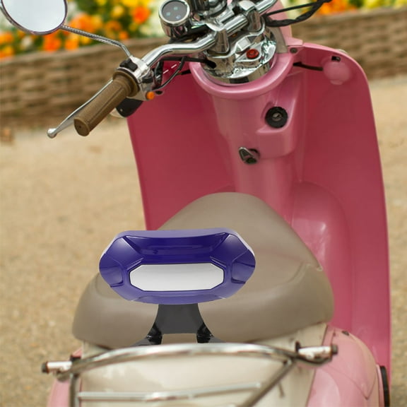 GOOHOCHY  Motorcycle Back Backrest Passenger Seat Cushion for Bike Scooter Blue