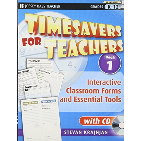Pre-Owned Timesavers for Teachers, Book 1: Interactive Classroom Forms and Essential Tools, with CD, 9780470395325, 047039532X, Paperback,