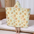 thumbnail image 5 of Colorful Sun Moon Star Planet Pattern Hooded Bath Towel，50"x30" for Ages 3 To 12 Kids, Quick Dry Lightweight Soft Microfiber Hood Beach Towel Cover Up for Kids, 5 of 7