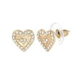 thumbnail image 3 of Jessica Simpson Women’s Heart and Butterfly Earrings Set, 5 Pairs, 3 of 10