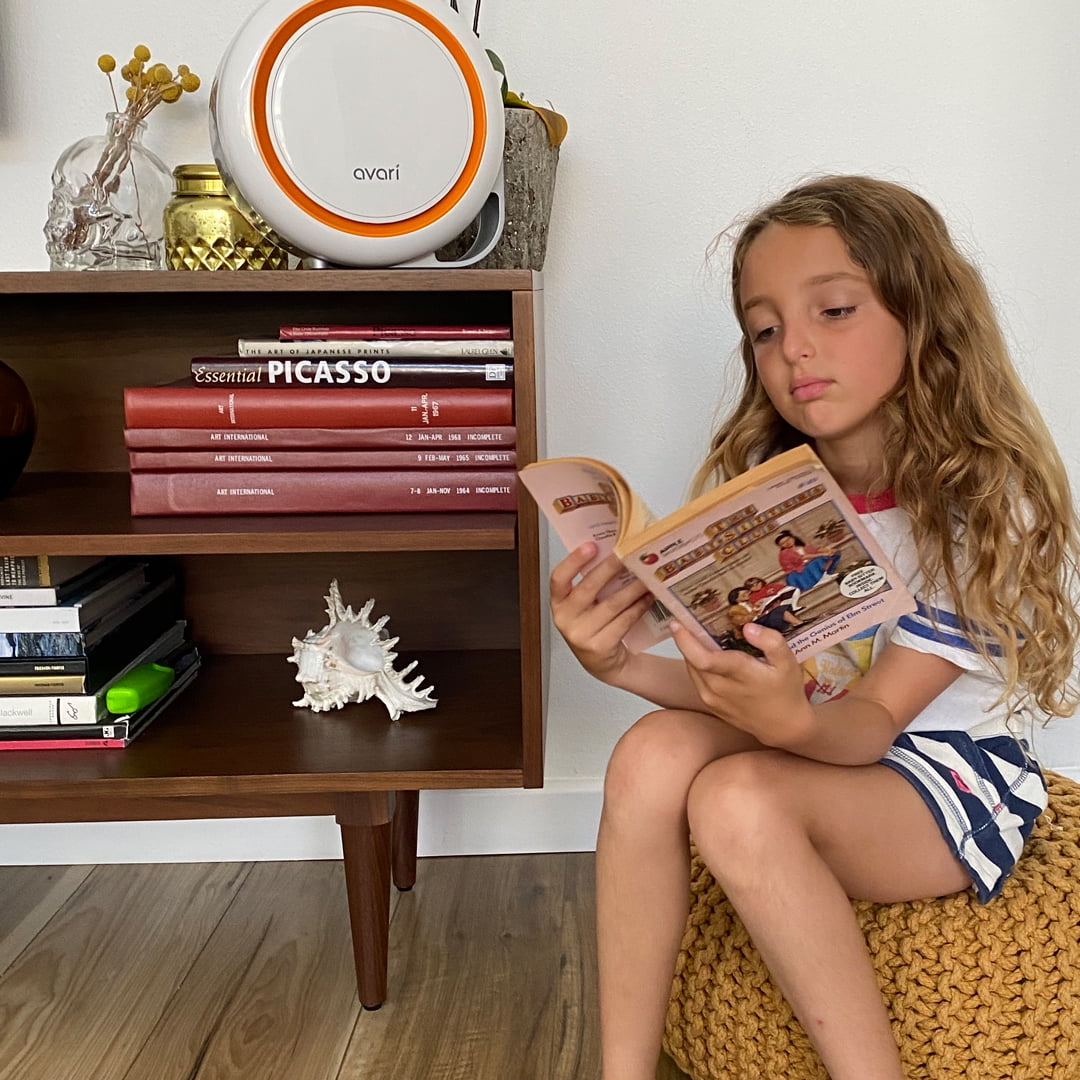 AVARI 500 Orange-ESF Patented Electrostatic Air Purifier for Allergies, Smoke, Pollen, Pet Dander, Ultra-fine Dust, Dust Mites, VOCs, Viruses, and Bacteria.