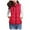 Red, variant on Jiyugala Women's Overcoat Warm Vest Outerwear Thick Padded Sleeveless Casual Vest With Detachable Hood
