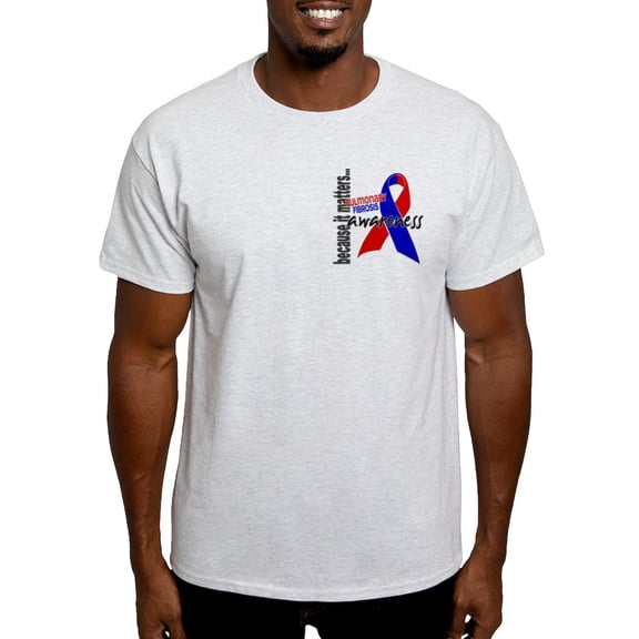 CafePress - Pulmonary Fibrosis Awareness 1 Light T Shirt - Men's Classic Graphic T-Shirt