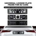 thumbnail image 2 of ZPAQI Universal European License Plates Holder Mounting Adapter Bumper Frame Bracket, 2 of 11