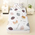 thumbnail image 3 of Homewish Dog Twin Sheets,Luck Good Sweet Day My Cute Puppies Print Bedding,White,3pcs,1 Fitted Sheet and 1 Pillowcase, 3 of 6