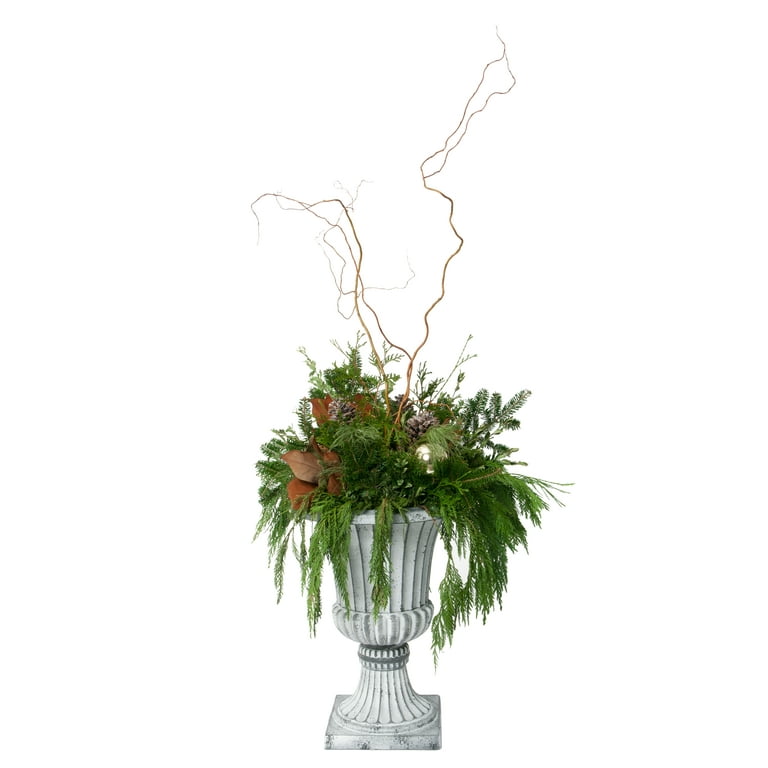 Algreen Acerra Weather Resistant Composite Tall Vase Round Planter