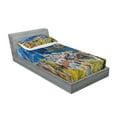 thumbnail image 2 of Ambesonne Fall Fitted Sheet & Pillow Sham Set, Mountain Village Austria, Twinxl, Multicolor, 2 of 2