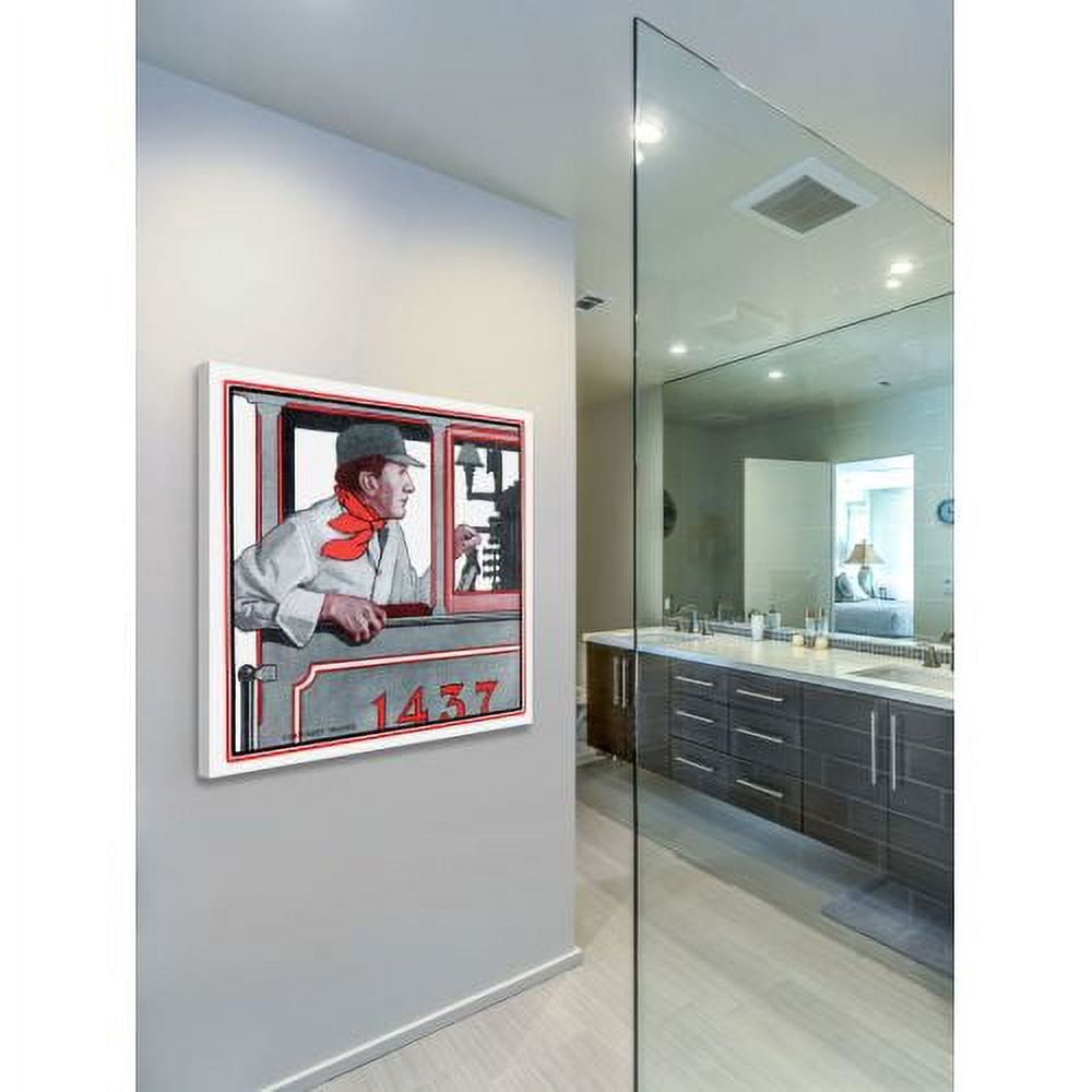 "Vintage 1437" Painting Print on Wrapped Canvas