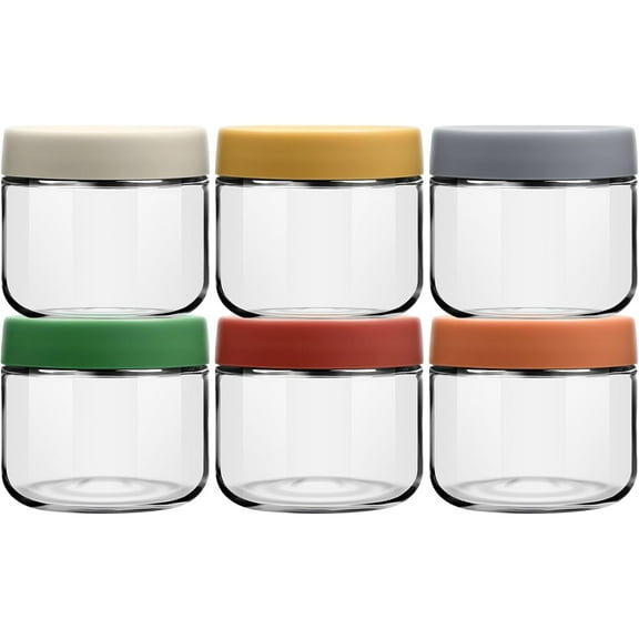 10 oz Glass Jars with Lids Meal Prep Portion Control Containers Pudding Yogurt Overnight Oats Salad Snack Cereal Candy Food Storage Cups Bowls Airtight