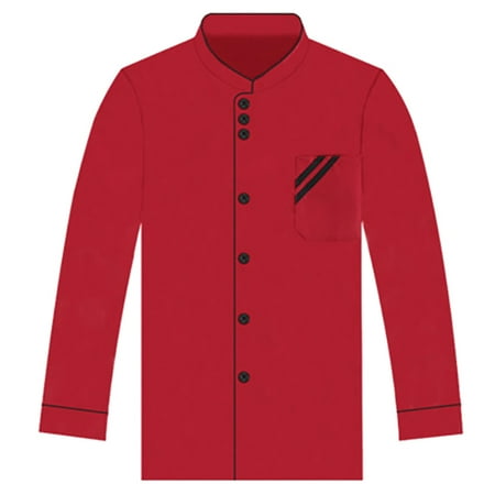 

Pontos Unisex Short Long Sleeve Chef Jacket Coat Hotel Kitchen Service Uniform Workwear