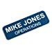 thumbnail image 3 of Custom Engraved Name Tag Badges â€“ Personalized Identification with Pin or Magnetic Backing, 1 Inch x 3 Inches, Blue/White, 3 of 5