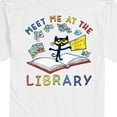 thumbnail image 3 of Pete The Cat - Meet Me At The Library - Men's Short Sleeve Graphic T-Shirt, 3 of 6