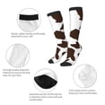 thumbnail image 3 of Vsdgher Brown Cow Knee Socks, High Socks Long Stretchy Sock Women Knee High Stocking, Long Socks for Women, 3 of 6