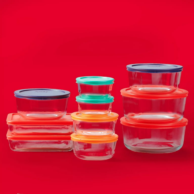 Pyrex Simply Store® 12-piece Glass Storage Set with Assorted Color