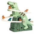thumbnail image 1 of Vogacara Juego de ensamblaje de tobogán de dinosaurio eléctrico con tres pequeños muñecos de dinosaurio, juguetes eléctricos de dinosaurio Videojuegos portátiles, 1 of 6