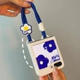 thumbnail image 2 of for Galaxy Z Flip 6 Case with Cute White Flower Wristband, Anti-Yellowing Kawaii Hard PC Shell Ultra Thin Shockproof Cover Phone Cases (White,Flip 6), 2 of 7