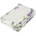 thumbnail image 3 of Dreamtimes Lavender Soft Hand Towels 2-Piece Absorbent Bath Towel Decorative Fingertip Towels for Bathroom Gym Spa Hotel Beach Swimming Pool,14.4" x 28.3", 3 of 7