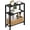 Black, variant on Narrow Side Table for Small Space, 2-Tier Small End Table with Shelf Holder, Slim Nightstand, Skinny Snack Couch Table in Living Room, Bedroom, Study, Kitchen and Balcony (Black)