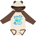 thumbnail image 3 of Inktastic Cute and Playful Narwhal Boys or Girls Long Sleeve Baby Bodysuit, 3 of 5