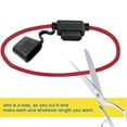 Fuse Holder 10 Gauge, Inline Fuse Holders 10 AWG Waterproof with 40 Amp