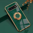 thumbnail image 1 of Funda para Samsung Galaxy S10(Verde), Funda Elegante Silicona TPU Delgada Suave Colorida Funda a Prueba de Golpes con Soporte de Anillo Magnético para Samsung Galaxy S10, 1 of 5