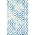 thumbnail image 2 of Safavieh Dip Dye Frigg Distressed Area Rug, Ivory/Blue, 5' x 8', 2 of 7