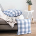 thumbnail image 3 of 2 Pcs Checkered Throw Pillow Covers, 18 x18 inch Square Buffalo Plaid Throw Pillow Cases, 3 of 5