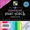 Match Makers Adhesive Texture Brights Mat Stack 6X6 48 Sheets/Pad