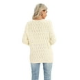 thumbnail image 3 of Baywell Women's Long-Sleeve Knit Button Down Cardigan Sweater, Beige, US 14, 3 of 6