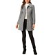 thumbnail image 2 of Abrigo largo elegante de invierno para mujer con cuello de solapa en gris claro M, 2 of 7