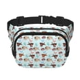 thumbnail image 1 of Easygdp Cute Pug Dogs Fanny Packs para Mujeres y Hombres, Bolsa de Cinturón, Bolsos de Cruz para Trabajo/Correr/Senderismo, 1 of 9