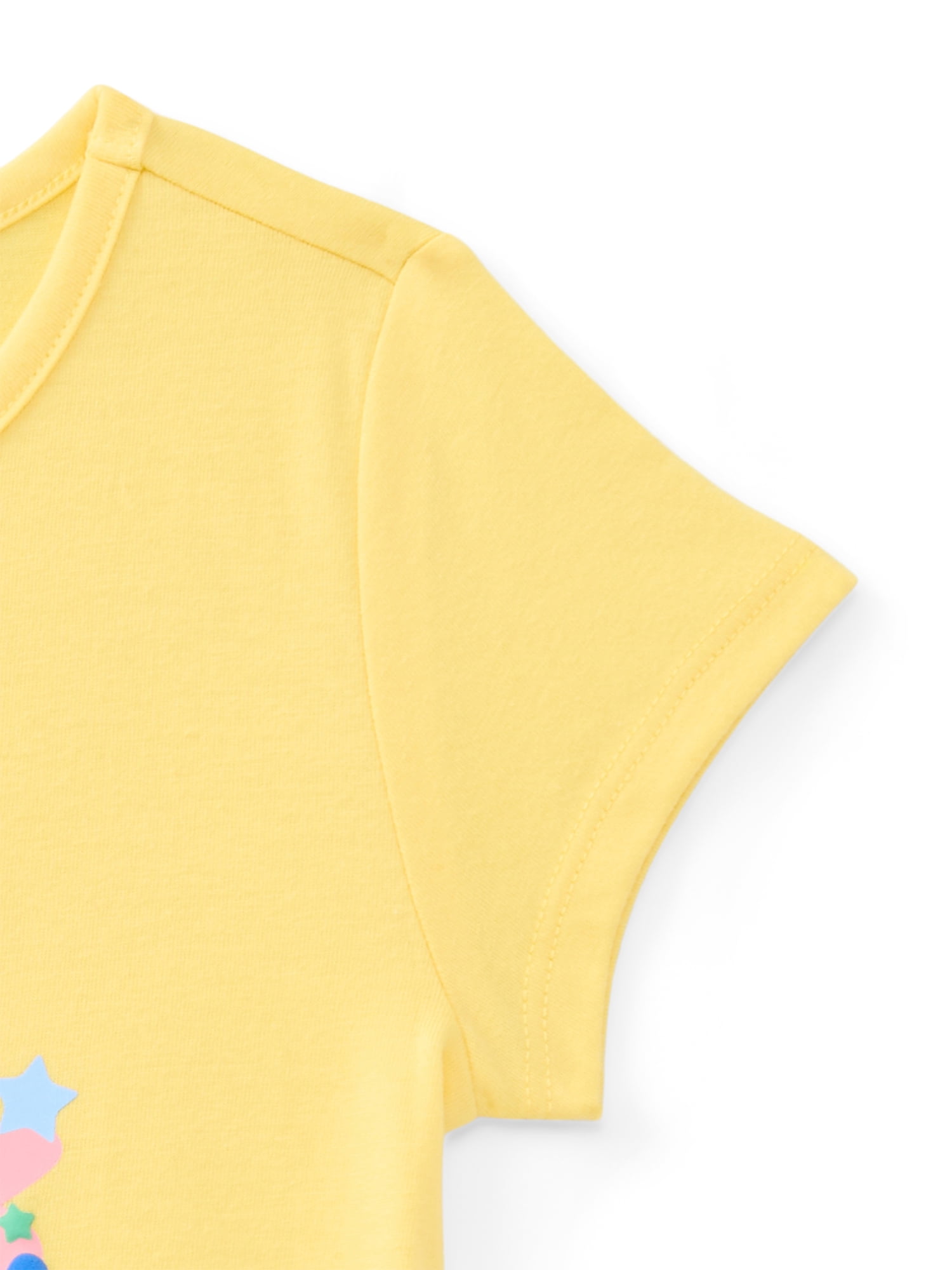 Wonder Nation Girls Embellished Graphic Tee with Short Sleeves, Sizes 4-18 & Plus
