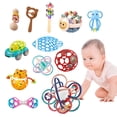 thumbnail image 1 of Sonajero suave Montessori para bebés mordedor educativo para cuna de 0 a 12 meses, 1 of 4