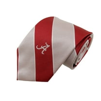 Alabama Crimson Tide Traditional Stripe Necktie - Donegal Bay - Unisex - One Size