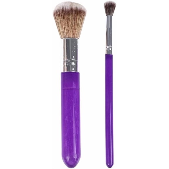 2Pcs Decorating Brush Set 163x8mm Purple Nylon Cake Decorating Brushes Tools with Aluminium Tube Plastic Handle Pastry Baking Cookie Practical Accessories DIY