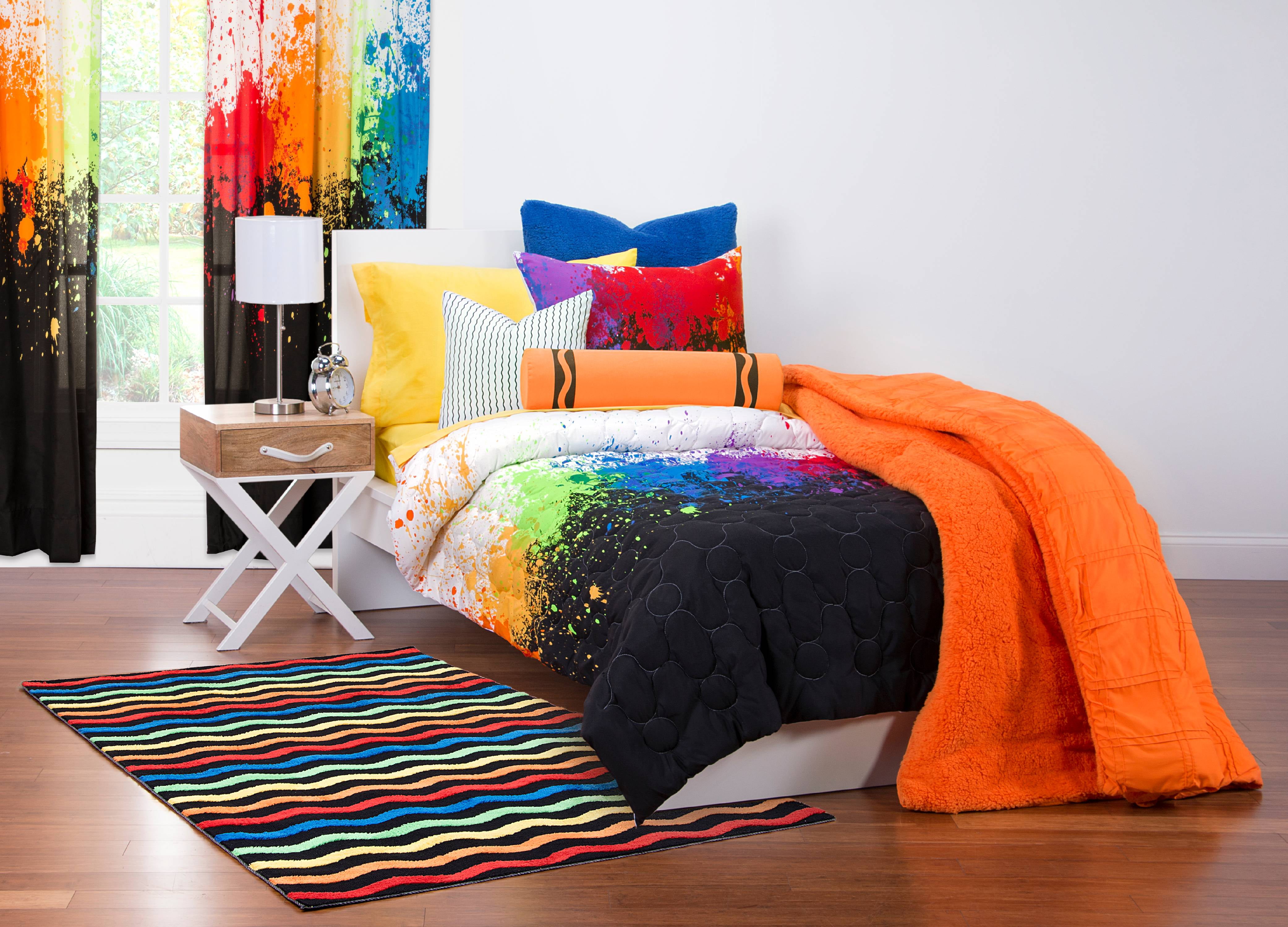 Crayola Cosmic Burstfull Queen Comforter Set Walmart Com Walmart Com