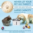thumbnail image 5 of Veken Innovation Award Winner 95oz/2.8L Pet Fountain, Automatic Cat Water Fountain Dog Water Dispenser with Replacement Filters for Cats, Dogs, Multiple Pets (Grey, Plastic), 5 of 9
