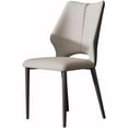 thumbnail image 1 of Artificial Leather Dining Chairs Modern Kitchen Living Room Lounge Counter Chairs Household Desk Chair(Size:Size,Color:Grey), 1 of 7