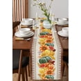 thumbnail image 3 of Thanksgiving Fall Pumpkin Maple Flower Table Runner Season Limited Banquet Holiday Party Tablecloth Modern Printed Table Runners, 3 of 5