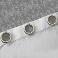 thumbnail image 4 of Feelyou Damask Flower Curtains Pack of 2 (52x84 Each), Sliver Gothic Bat Window Curtains, 4 of 6