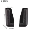 thumbnail image 2 of BEMS-2 pares de soportes para teléfono negros soporte para teléfono de pared, 2 of 5