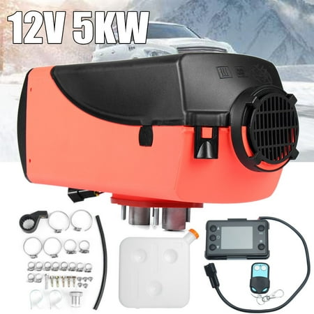 Fuel Diesel Air Heater 5KW 12V LCD Switch+Remote Control For Trucks (Best Diesel Pusher Motorhome For The Money)