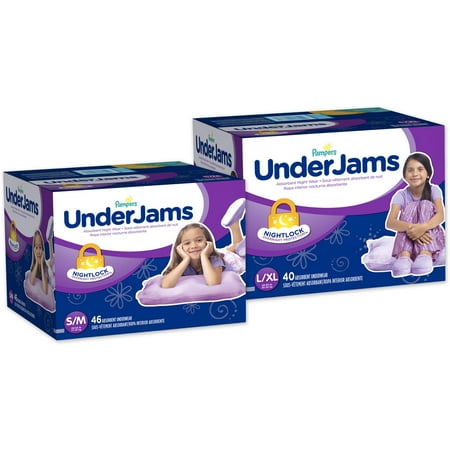 Pampers Girls' Underjams Absorbent Underwear, Big Pack (Choose Your Size)