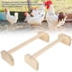 thumbnail image 4 of Perchas de madera para pollos, 2 uds., soporte grande de madera para pájaros, barra de entrenamiento para gallinas, 4 of 5