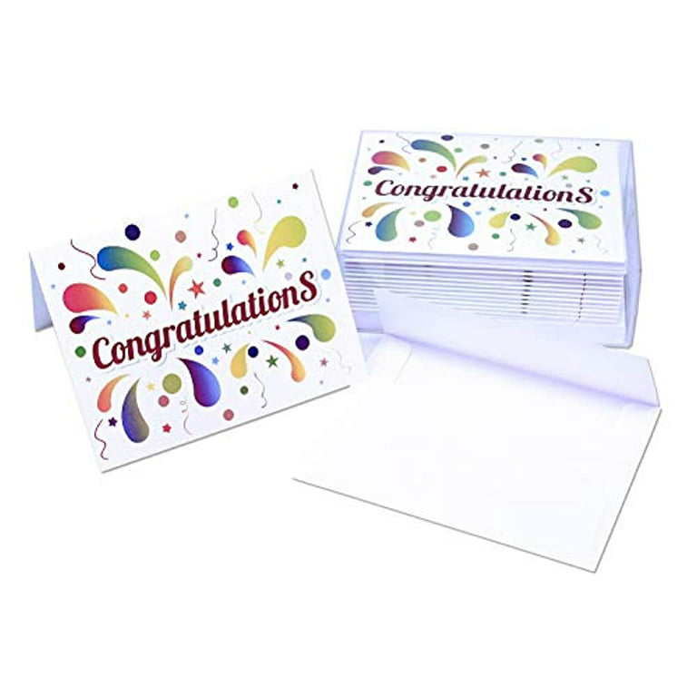 American Greetings Rainbow Single Panel Blank Cards and Colored